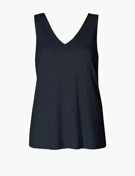 Майка текстурированная с V-горловиной