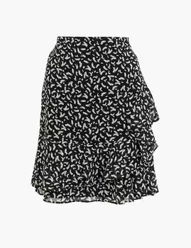 Мини-юбка А-силуэта с рюшами