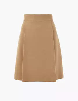 Мини-юбка со складками спереди