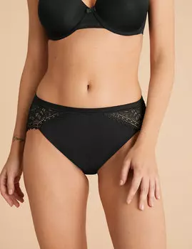 Мягкие трусы-халег с кружевом (3 шт)