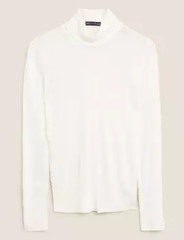 Мягкий джемпер с высокой горловиной