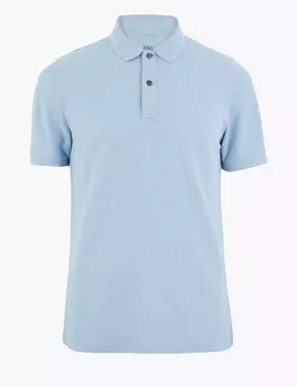 Мужская футболка-поло из чистого хлопка