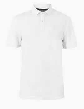 Мужская футболка-поло из чистого хлопка