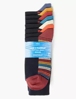 Мужские носки Cool &amp; Fresh™ с полосатой стопой (7 пар)