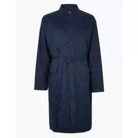 Мужской халат из чистого хлопка в горошек, Marks&amp;Spencer