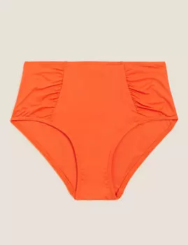 Низ купальника-бикини с высокой талией и рюшами