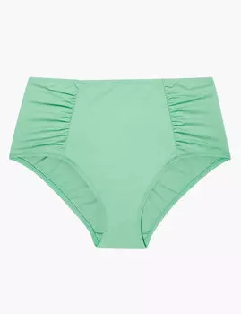 Низ купальника бикини с высокой талией и рюшами