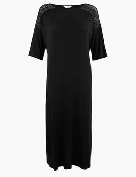 Ночная рубашка с кружевом и отделкой Sumptuously Soft™