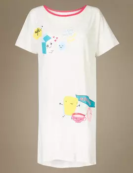 Ночная сорочка с принтом