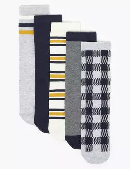 Носки для мальчика с надписью Good Life на подошве (5 пар)