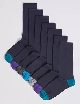 Носки мужские Cool &amp; Freshfeet™ с контрастным носком и пяткой (7 пар)