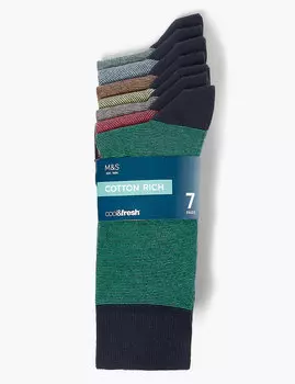 Носки мужские колор блок Cool &amp; Freshfeet™ (7 шт)