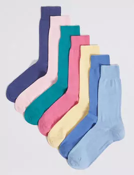 Носки мужские однотонные с технологией Cool &amp; Freshfeet™ (7 пар)