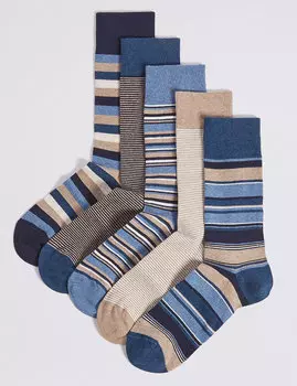 Носки мужские в полоску с технологией Cool &amp; Freshfeet™ (5 шт)