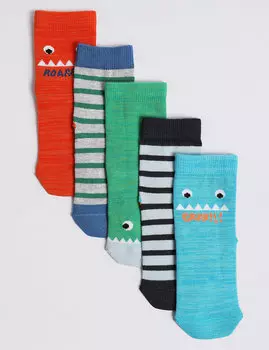 Носки с технологией Freshfeet™ Монстры 5 пар для мальчика