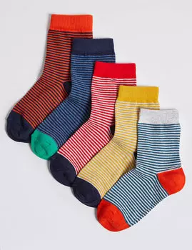 Носки в мелкую полоску для мальчика (5 шт)