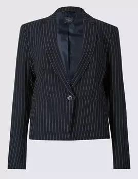Однобортный пиджак, в полоску
