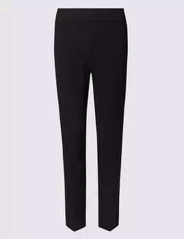 Офисные брюки слим со средней посадкой по линии талии