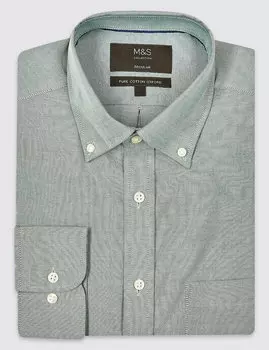 Оксфордская рубашка из чистого хлопка Easy to Iron