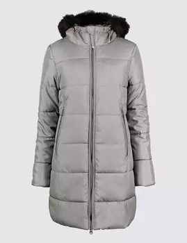 Пальто с металлическим блеском и технологией Stormwear™