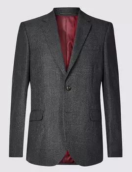 Пиджак классического кроя, в клетку