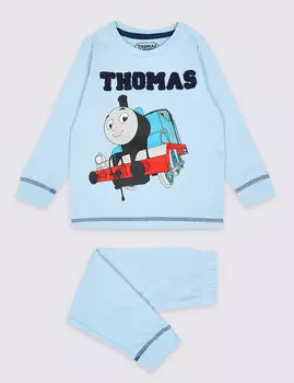 Пижама детская с иллюстрацией Thomas &amp; Friends™ (1-7 лет), голубой микс
