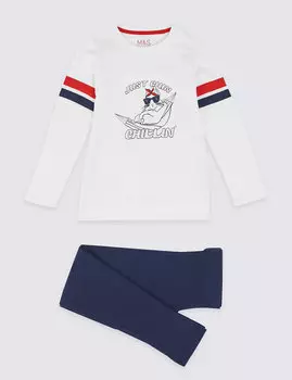 Пижама для девочки с изображением шиншилы