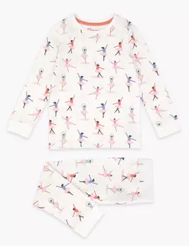 Пижама для девочки с принтом Балерина