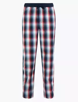 Пижамные брюки из чистого хлопка в клетку