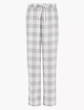 Пижамные брюки из хлопка с металлической нитью