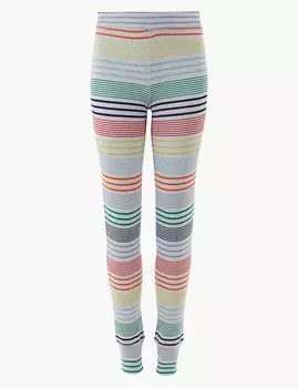 Пижамные брюки женские в разноцветную полоску