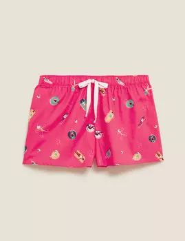 Пижамные шорты из чистого хлопка