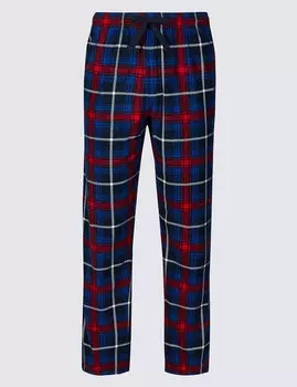 Пижамные штаны в клетку с технологией StaySoft