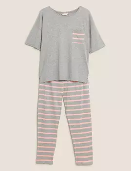 Пижамный комплект в полоску