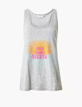 Пижамный топ без рукавов