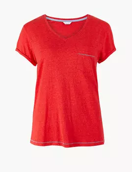 Пижамный топ с добавлением вискозы