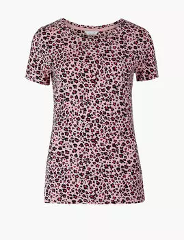 Пижамный топ с коротким рукавом