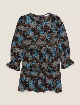 Платье для девочки с цветочным принтом