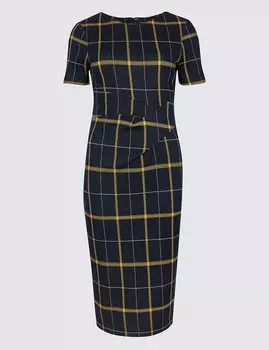 Платье-карандаш в клетку