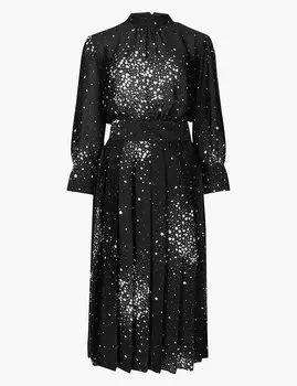 Платье-миди с флористическим принтом