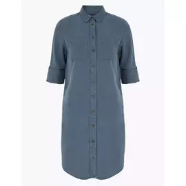 Платье-рубашка длиной до колен из лиоцелла Tencel ™ , Marks&amp;Spencer