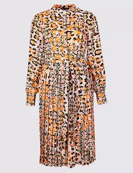 Платье-рубашка с поясом