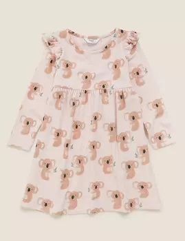 Платье с принтом коалы