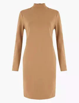 Платье-шифт декорированное пуговицами