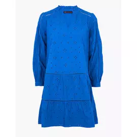 Платье-свинг с длинным рукавом декорировано вышивкой бродери, Marks&amp;Spencer