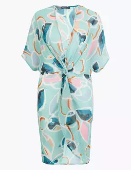 Пляжное мини-платье кафтан