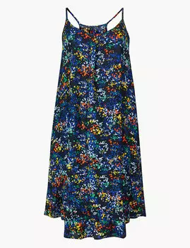 Пляжное платье мини с абстрактным принтом