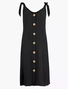 Пляжное платье с контрастными пуговицами