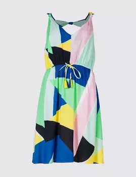 Пляжное платье с морским узлом на спине