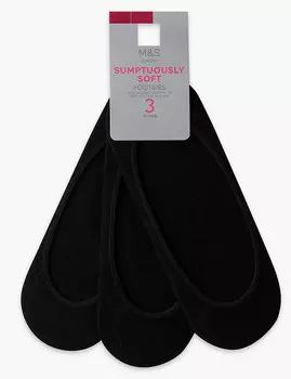 Подследники черные женские с технологией Freshfeet™ (3 пары)